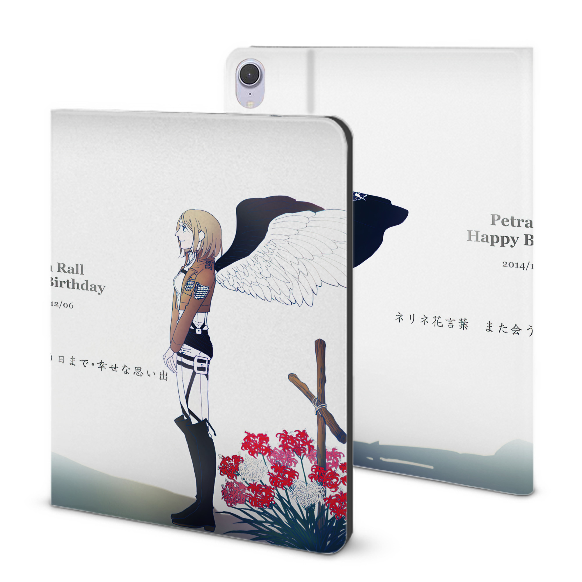 （画像用） 進撃の巨人 Attack on Titan IPad ケース ブック型 PUレザー TPU 耐衝撃 軽量 薄型 ペン収納なし 全面保護 IPad 各モデル対応